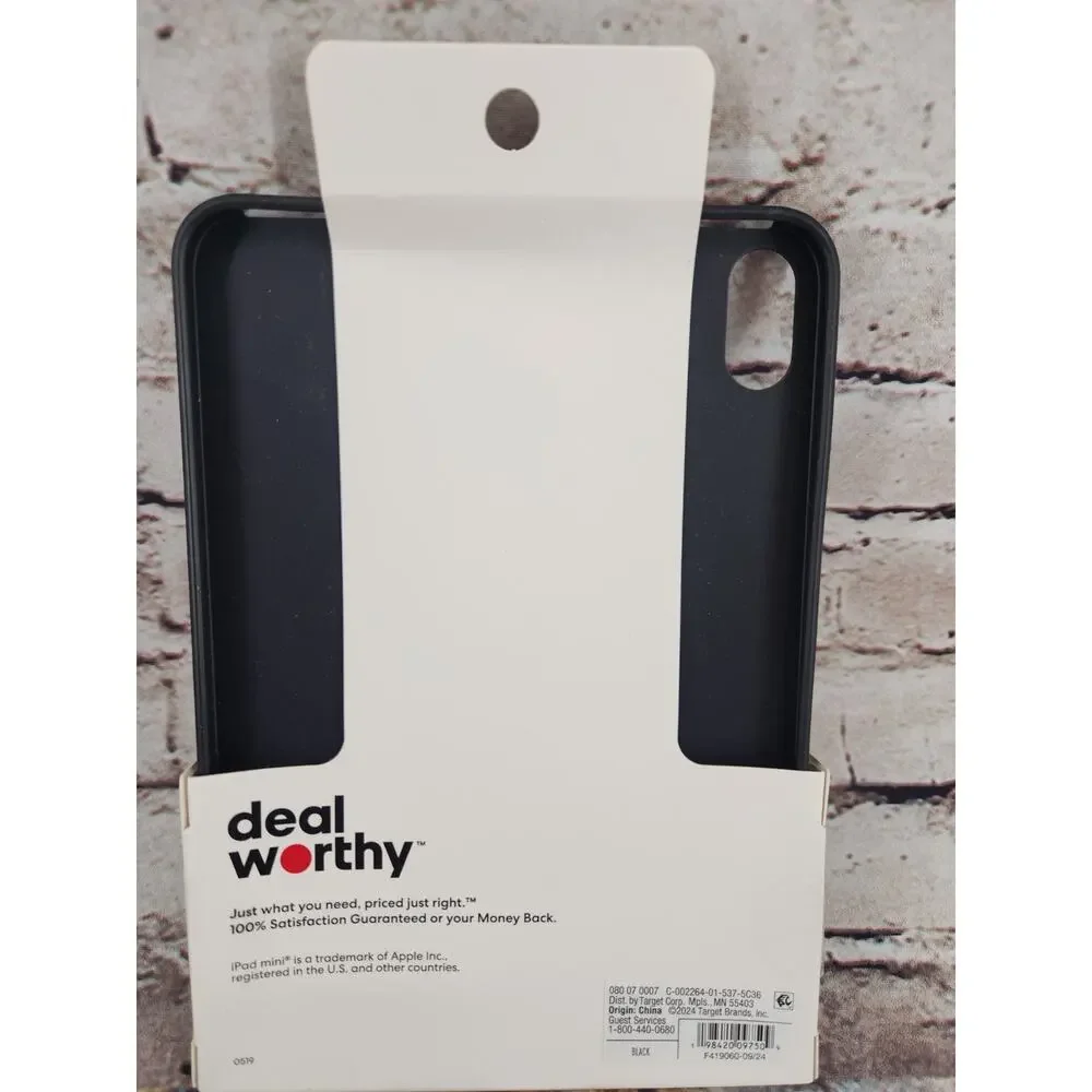Deal Worthy iPad Mini 6th Gen Tablet Case NEW 1 Count Black
